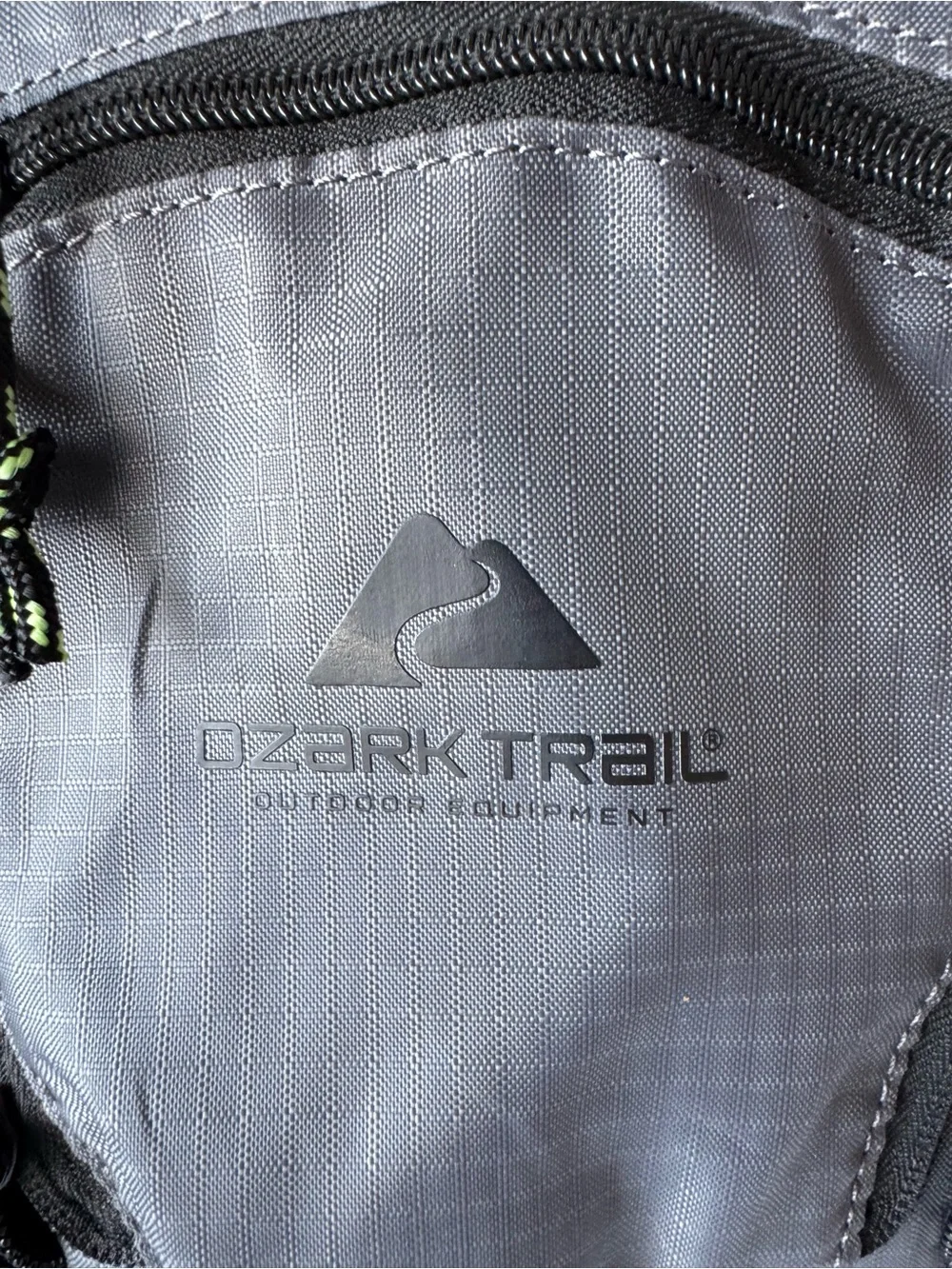 Ozark Trail Black & Gray Hydration Backpack with Neon Yellow Accents